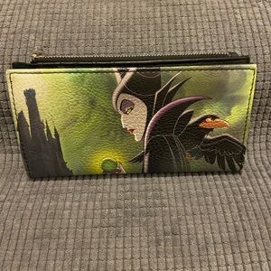 Disney Maleficent Green Purple Black Wallet